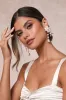 Beautiful Charm Gold and Ivory Floral Pearl Drop Earrings sold by Lulus
