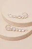 Estrelle Gold Rhinestone Drop Earrings sold by Lulus