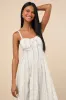 Odilie Cream Floral Lace Sleeveless Midi Dress sold by Lulus
