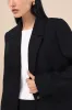 Maita Black Linen Oversized Blazer sold by Lulus