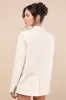 Maita Ivory Linen Oversized Blazer sold by Lulus