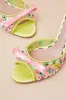 Naddia Lime Multi Sequin High Heel Slide Sandals sold by Lulus