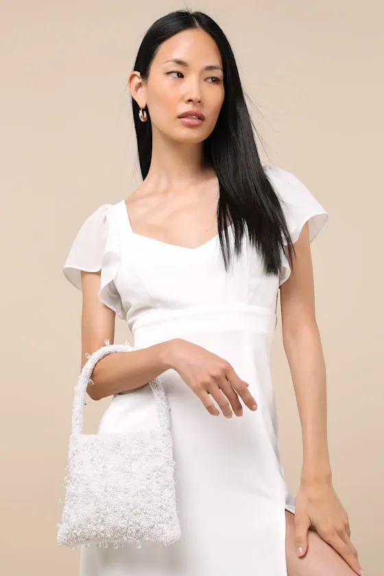 Phaedra White Beaded Mini Handbag sold by Lulus product image thumbnail 3