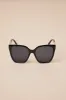 Nadica Black and Gold Oversized Square Sunglasses sold by Lulus