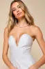 Best Charm White Taffeta Strapless Mini Dress sold by Lulus