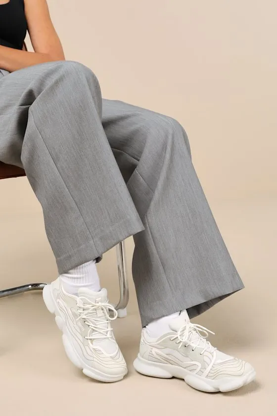 Karst White Multi Mesh Lace-Up Sneakers sold by Lulus product image thumbnail 3
