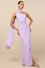 Adeline Lavender One-Shoulder Scarf Maxi Dress sold by Lulus