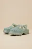 Possession Platform II Green Jelly Strappy Buckle Sandals sold by Lulus