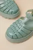 Possession Platform II Green Jelly Strappy Buckle Sandals sold by Lulus