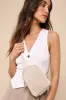 Cutie On The Go Beige Textured Quilted Puffy Mini Backpack sold by Lulus