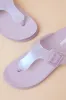 Cozy Pearly Blue Jelly Buckle Thong Sandals sold by Lulus