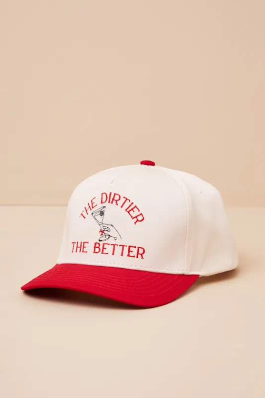 The Dirtier The Better Red Embroidered Dad Hat sold by Lulus