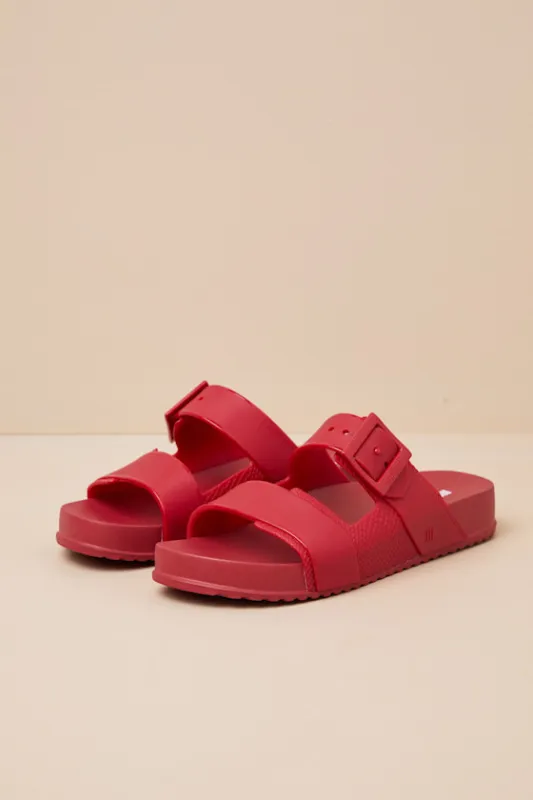 Cozy Connection Red Jelly Slide Sandals sold by Lulus