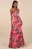 Bloom With a View Dark Blue Floral Print Two-Piece Maxi Dress sold by Lulus