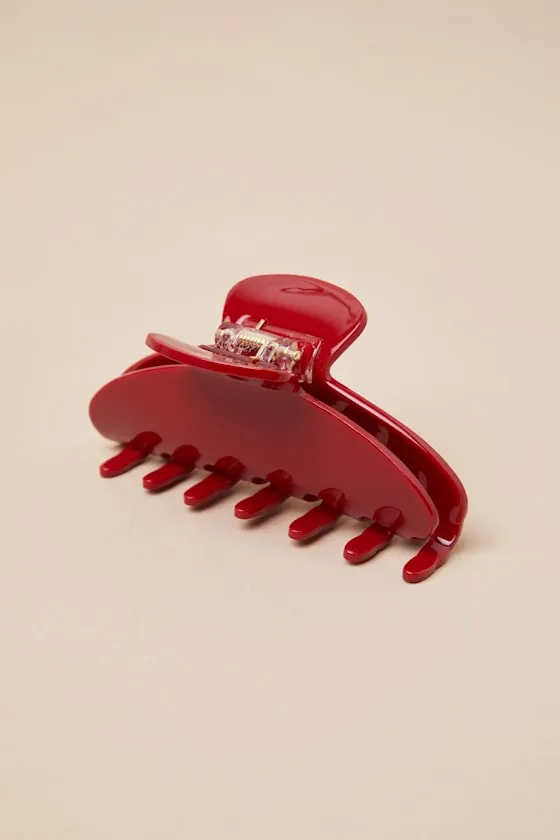 Updo Essential Red Claw Clip sold by Lulus product image thumbnail 3