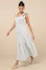 Bembe Sage Striped Tie-Strap Tiered Maxi Dress sold by Lulus