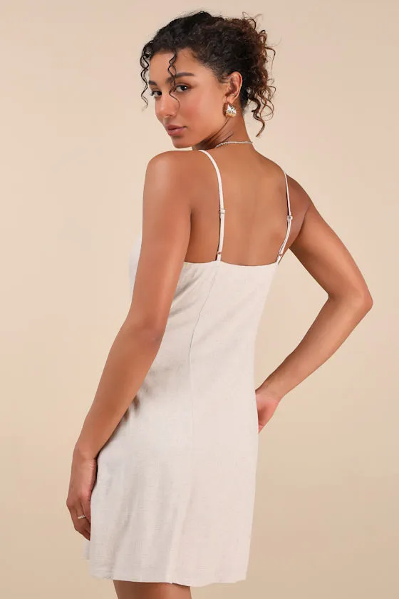 Favorite Find Light Beige Mini Dress With Pockets sold by Lulus product image thumbnail 2