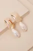 Lolla Gold Pearl Drop Earrings sold by Lulus