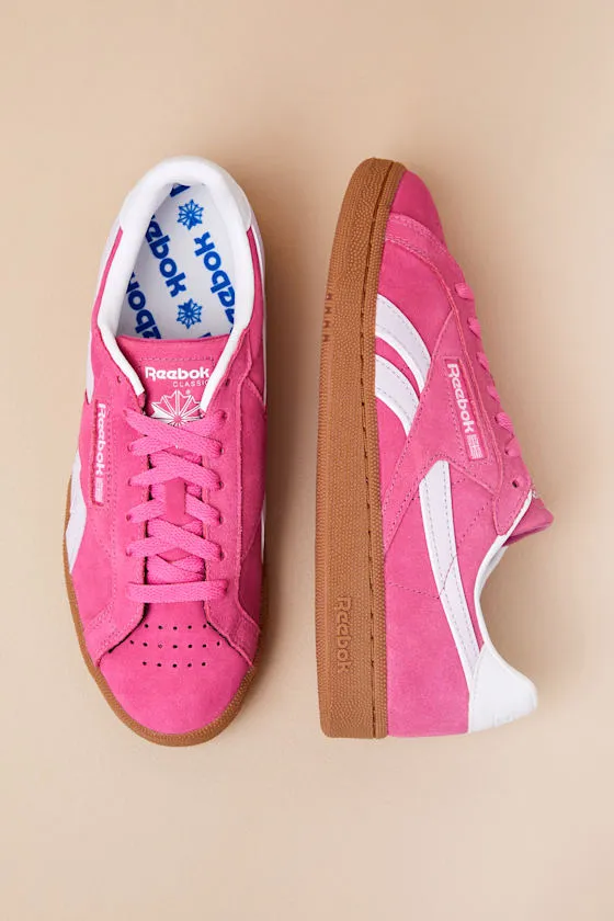 Club C Grounds UK True Pink Suede Leather Sneakers sold by Lulus product image thumbnail 2