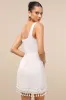 Feel the Sunshine Light Beige Linen Tassel Mini Dress sold by Lulus