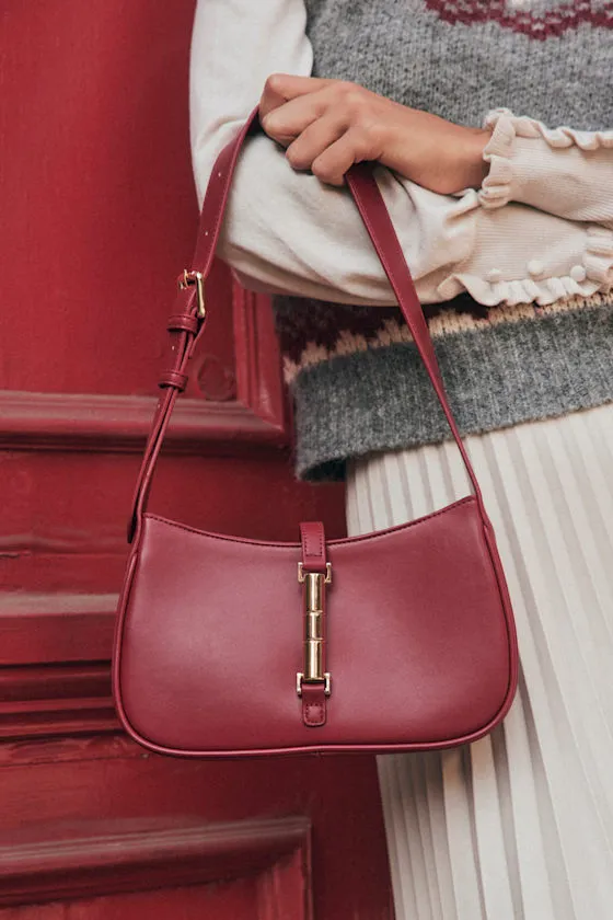 Chic and Tasteful Red Shoulder Bag sold by Lulus