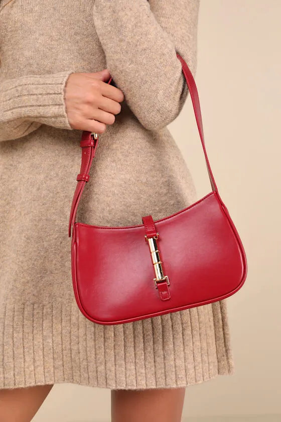 Chic and Tasteful Red Shoulder Bag sold by Lulus product image thumbnail 2