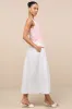 Celsa Pink and Ivory Mixed Media Sleeveless Midi Sweater Dress sold by Lulus