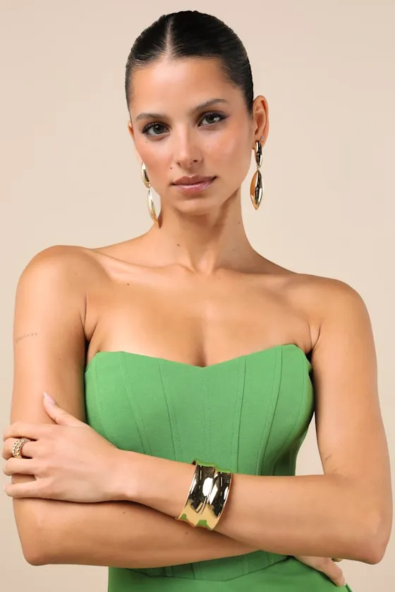Sannika Gold Chunky Cuff Bracelet sold by Lulus product image thumbnail 3