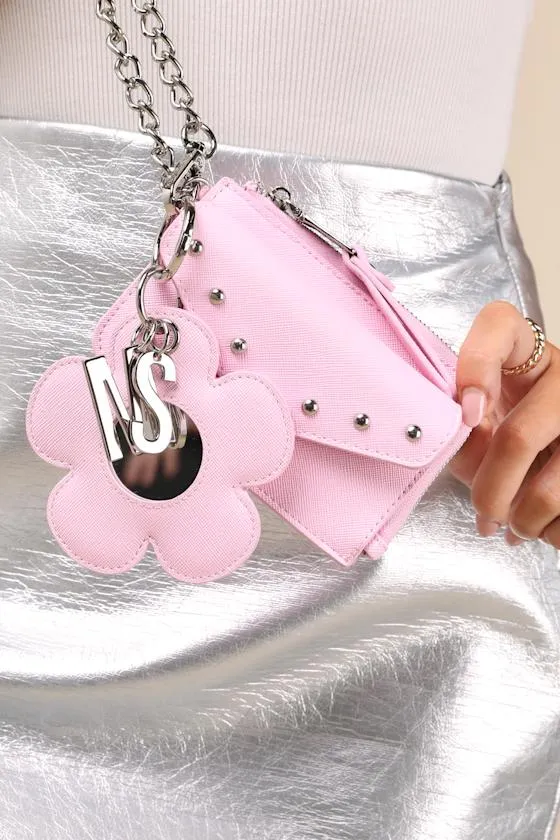 Bloom Pink Wallet and Flower Mirror Charm Set sold by Lulus