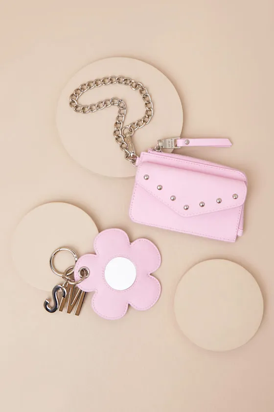 Bloom Pink Wallet and Flower Mirror Charm Set sold by Lulus product image thumbnail 2