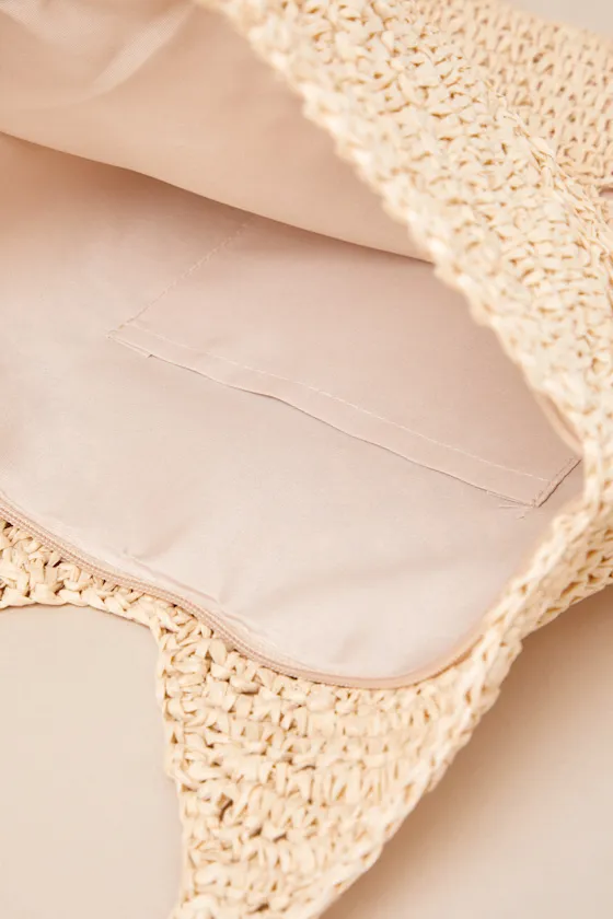 Awhina Beige Woven Straw Tote Bag sold by Lulus product image thumbnail 3