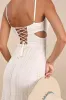 Oliana Ivory Crochet Lace Tiered Cutout Maxi Dress sold by Lulus