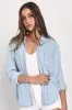 Daily Vibe Light Blue Chambray Long Sleeve Button-Up Top sold by Lulus