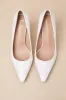 Hellene White Lace Pointed-Toe Pumps sold by Lulus