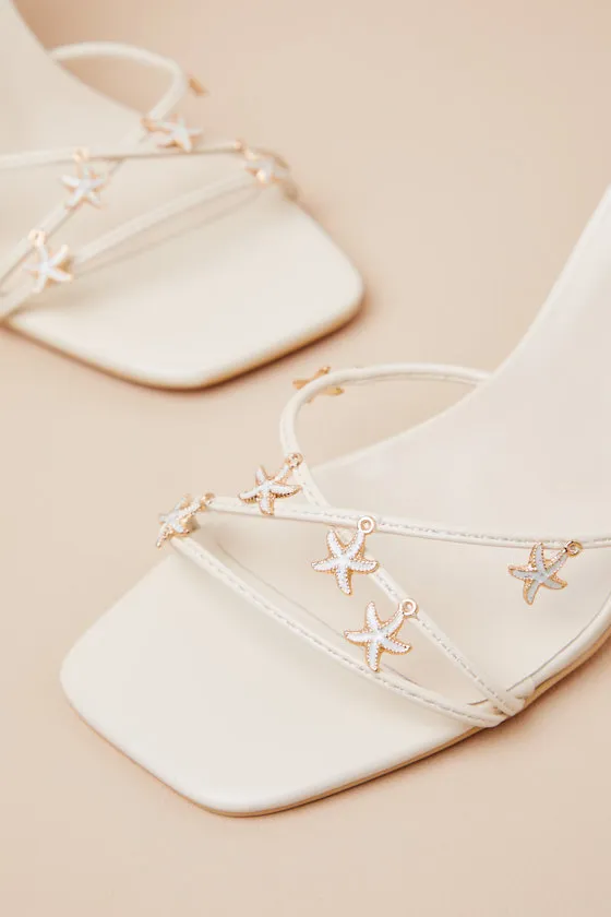 Marcelia Ivory Lace-Up High Heel Sandals sold by Lulus product image thumbnail 3