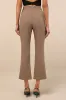 Nalini Light Brown Cropped Flare Trouser Pants sold by Lulus