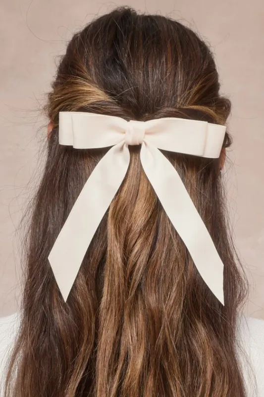 Graceful Presence Ivory Bow Hair Clip Set sold by Lulus
