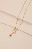 Diona Gold Pendant Lariat Necklace sold by Lulus