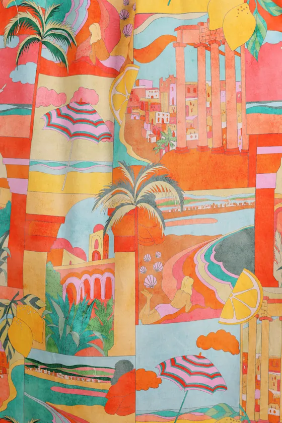 Pisa Multi Print High-Rise Maxi Skirt sold by Lulus product image thumbnail 4