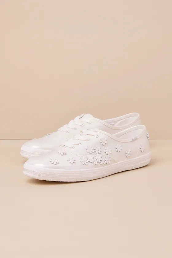 Champion Iridescent Canvas Floral Lace-Up Sneakers sold by Lulus product image thumbnail 2