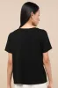 Skyra Black Crew Neck Tee sold by Lulus