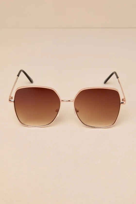 Glamorous Icon Brown Oversized Sunglasses sold by Lulus product image thumbnail 3