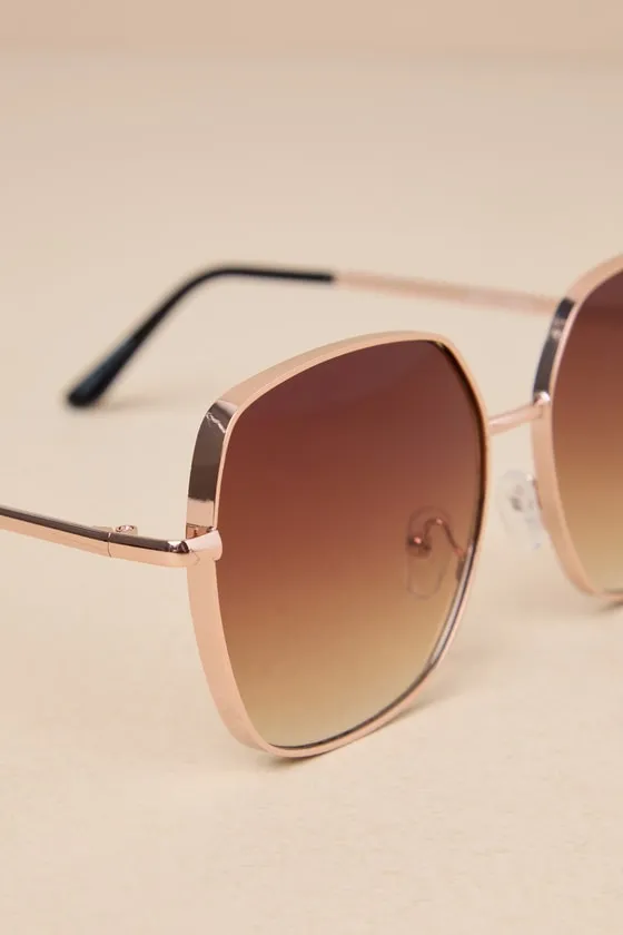Glamorous Icon Brown Oversized Sunglasses sold by Lulus product image thumbnail 4