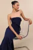 Excellent Sensation Navy Strapless Ruffled Maxi Dress sold by Lulus