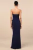 Excellent Sensation Navy Strapless Ruffled Maxi Dress sold by Lulus