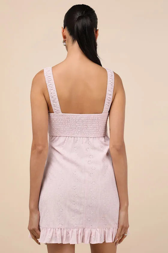 Naina Light Pink Embroidered Sleeveless Mini Dress sold by Lulus product image thumbnail 2