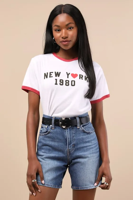 Baggy Medium Wash Denim High-Rise Long Shorts sold by Lulus