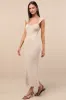 Chiara Beige Ribbed Knit Cap Sleeve Midi Dress sold by Lulus