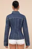 Danella Dark Wash Fitted Denim Jacket sold by Lulus