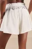 Marilena Cream Crochet Lace Drawstring Shorts sold by Lulus